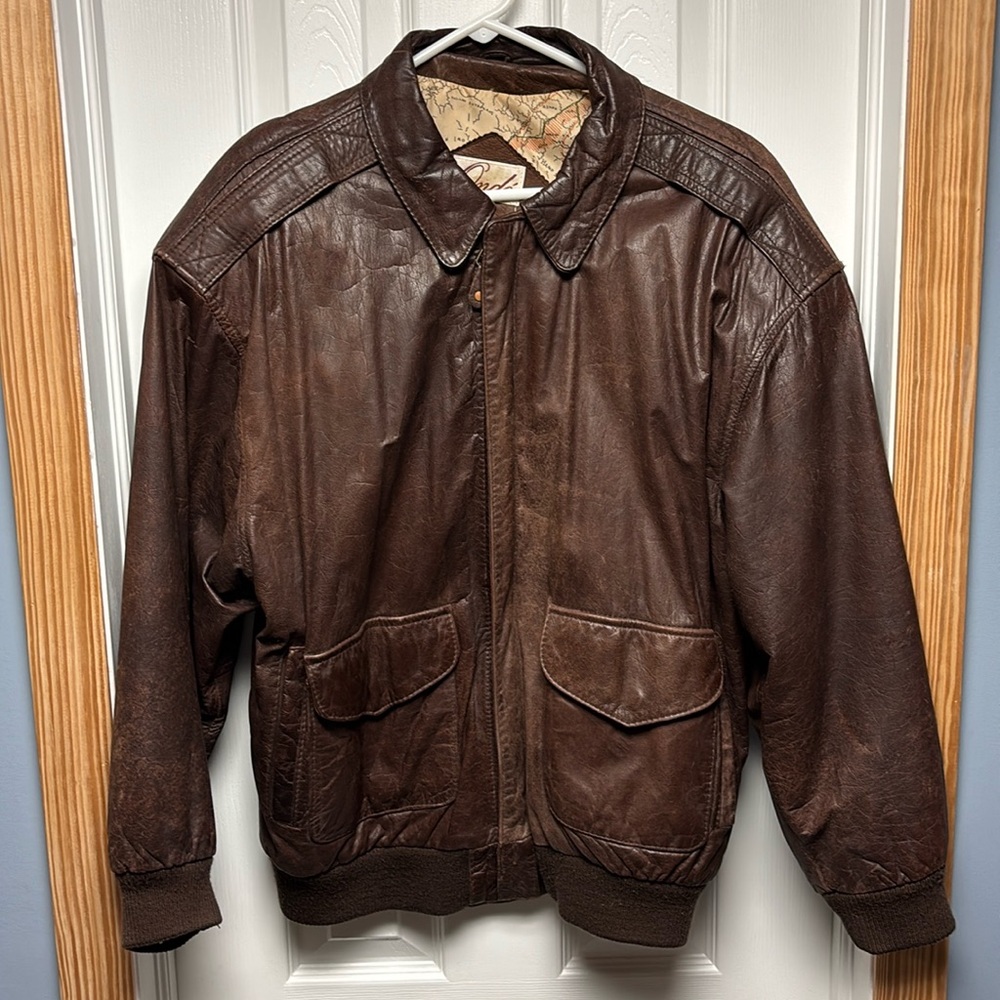 Vintage Women’s Onde Leather Jacket size Large